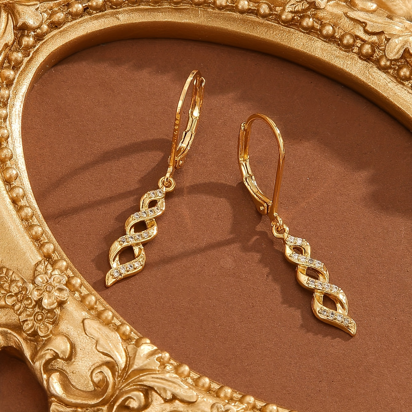 Shimmer Twist Ava Boucles d'Oreilles | Or