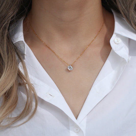 Kyla Solitaire Or Collier