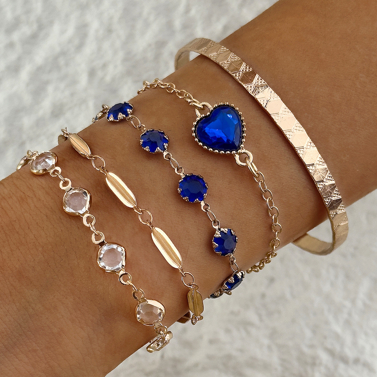 Aveline Northblue Bracelet Set | Or