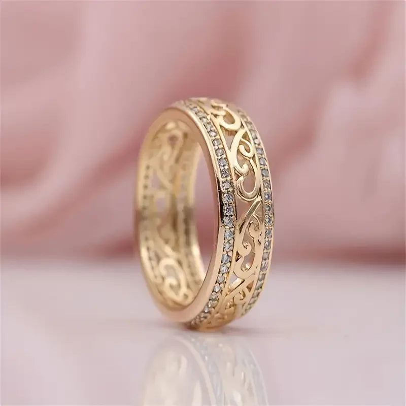 Shiny Hollow Or Bague | Or
