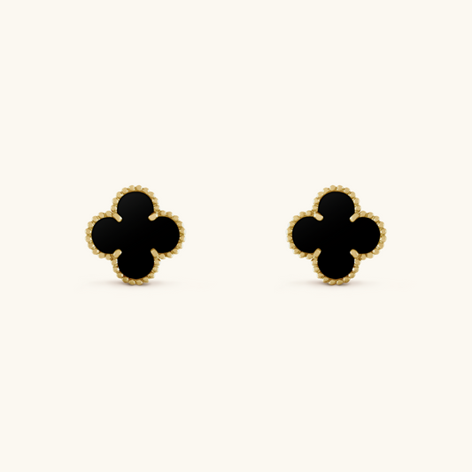Clover Boucles d'Oreilles Noir