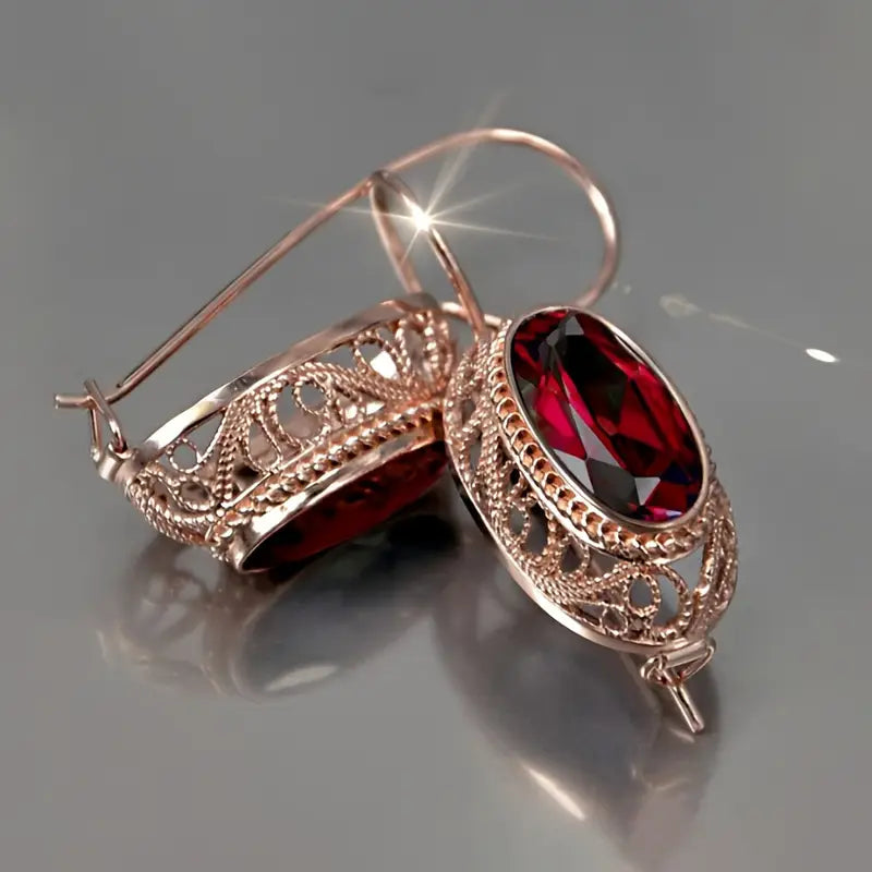Talessia Rougefort Boucles d'Oreilles | Or Rose