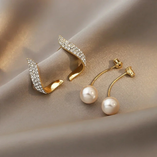 Chic Or Perle Boucles d'Oreilles Pendantes