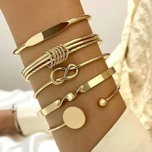 Knotted Elegance Bracelet Set | Or