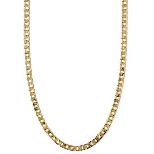 Flat Maillon Gourmette Collier Chaîne | Or