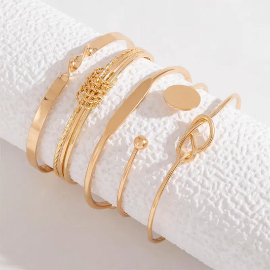 Knotted Elegance Bracelet Set | Or