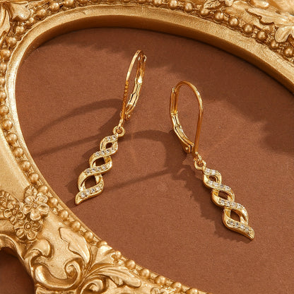 Shimmer Twist Ava Boucles d'Oreilles | Or