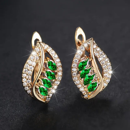 Verdant Island Boucles d'Oreilles | Or