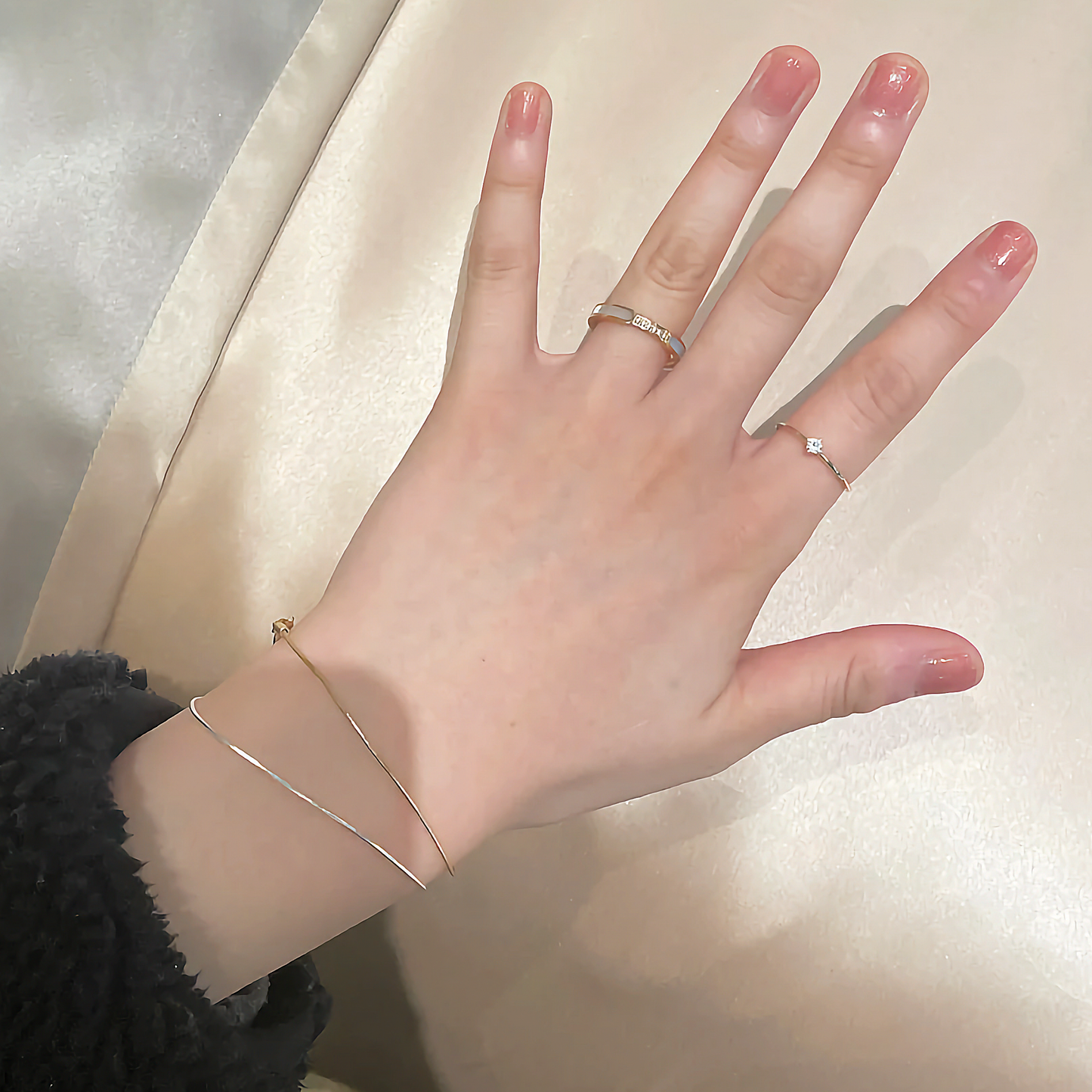 Gabrielle Diamant Simulant Or Bague