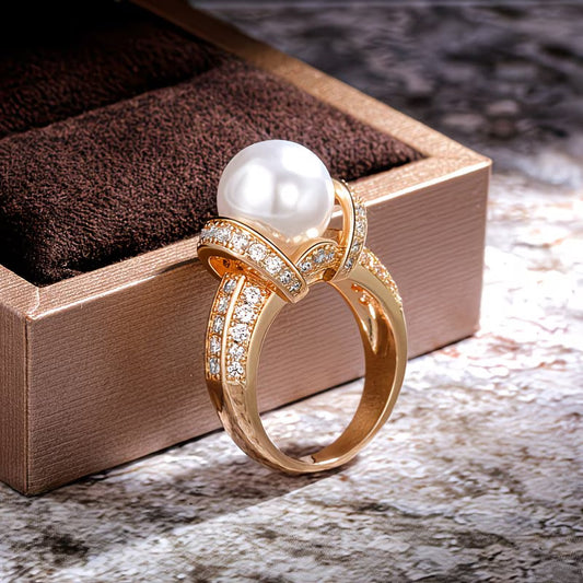 Le Couronne Perle Bague