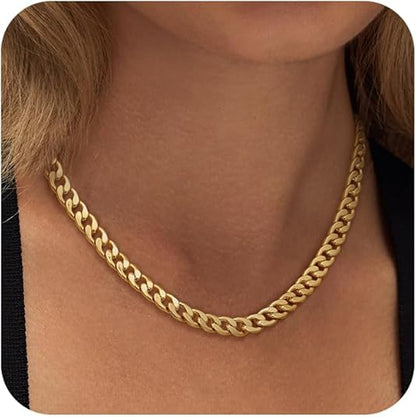 Chunky Maille Cubaine Collier | Or