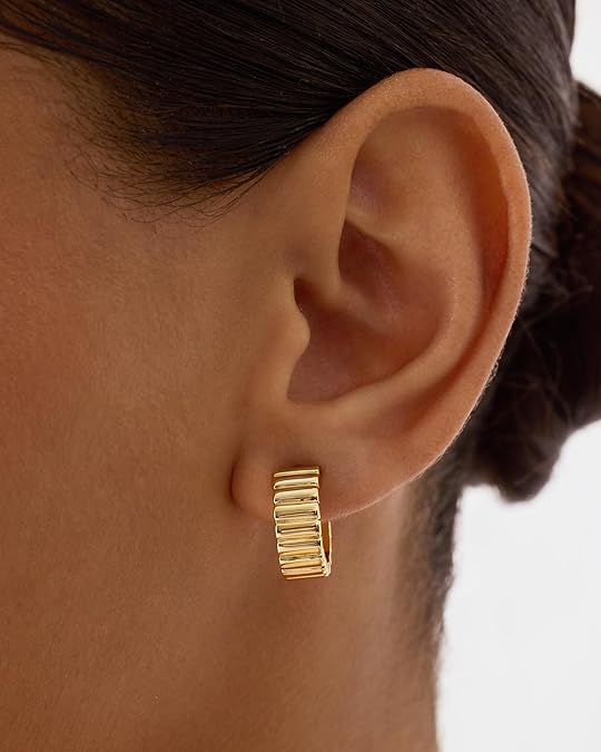 Classique Ridge Boucles d'Oreilles | Or