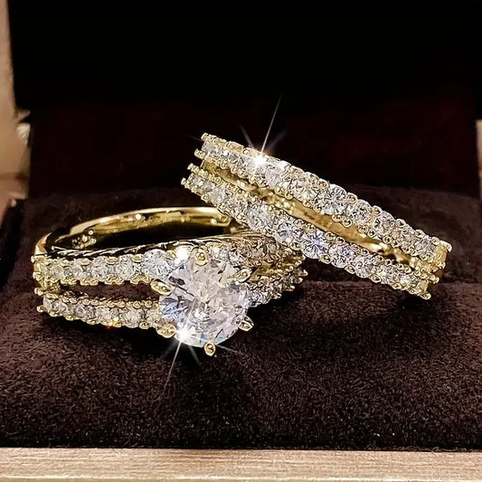 Eternal Radiance Bague Set | Or