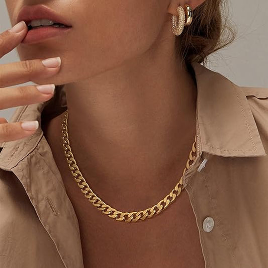 Chunky Maille Cubaine Collier | Or