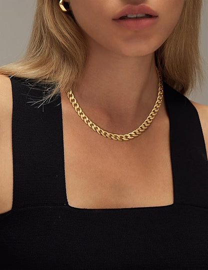 Chunky Maille Cubaine Collier | Or