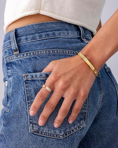 Halo Dot Bracelet | Or