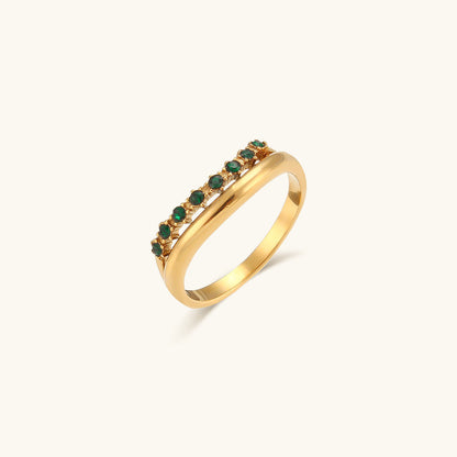 Adeline Diamant Simulant Or Bague