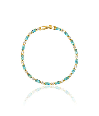 Naturel Turquoise Pierre Bracelet | Or