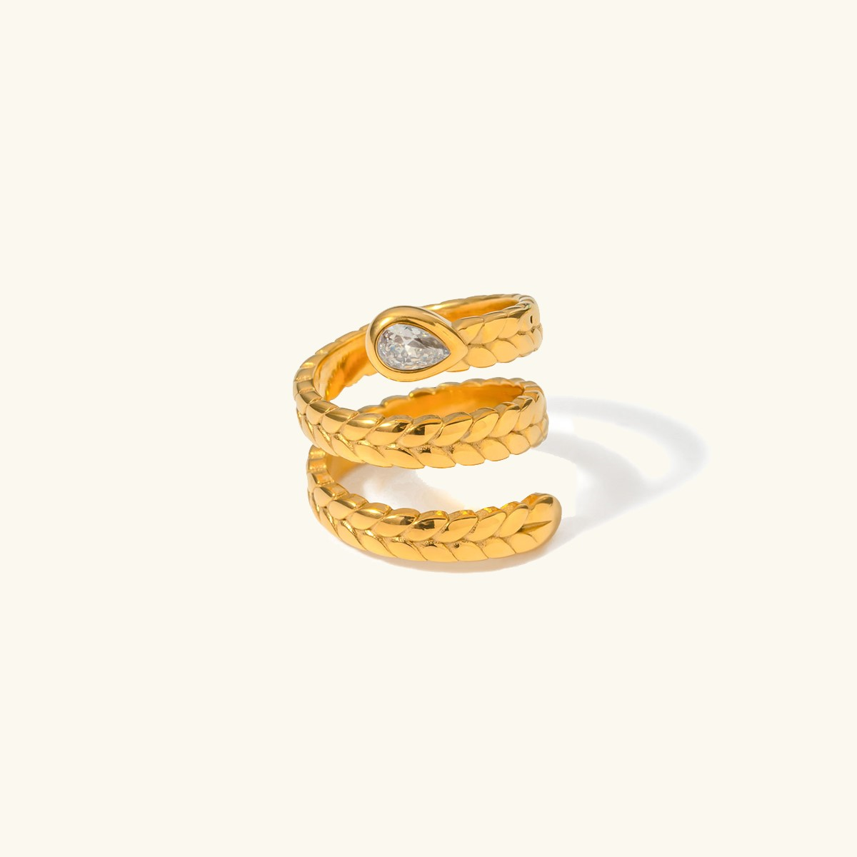 Davina Or Serpent Bague