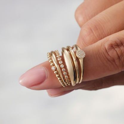 Slim Dome Bague | Or