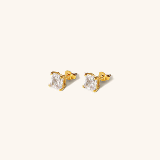 March Solitaire Or Boucles d'Oreilles