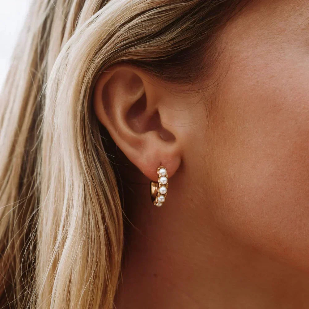 Mother-of-Pearl Breloque Boucles d'Oreilles