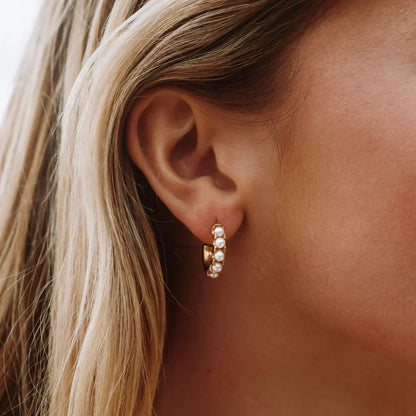 Mother-of-Pearl Breloque Boucles d'Oreilles