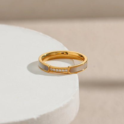 Gabrielle Diamant Simulant Or Bague