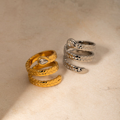 Davina Or Serpent Bague
