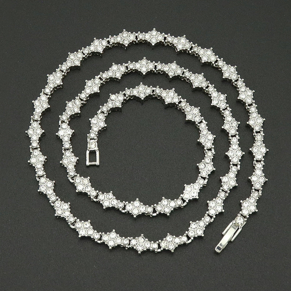 Classique Cluster Collier Tennis | Or