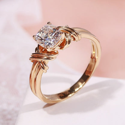 Knotted Anneau Bague Statement | Or
