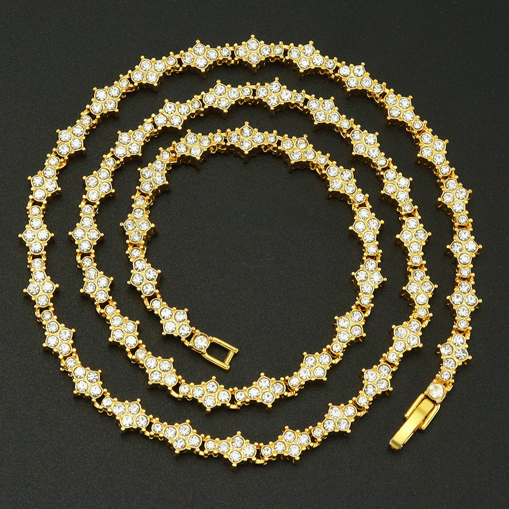 Classique Cluster Collier Tennis | Or