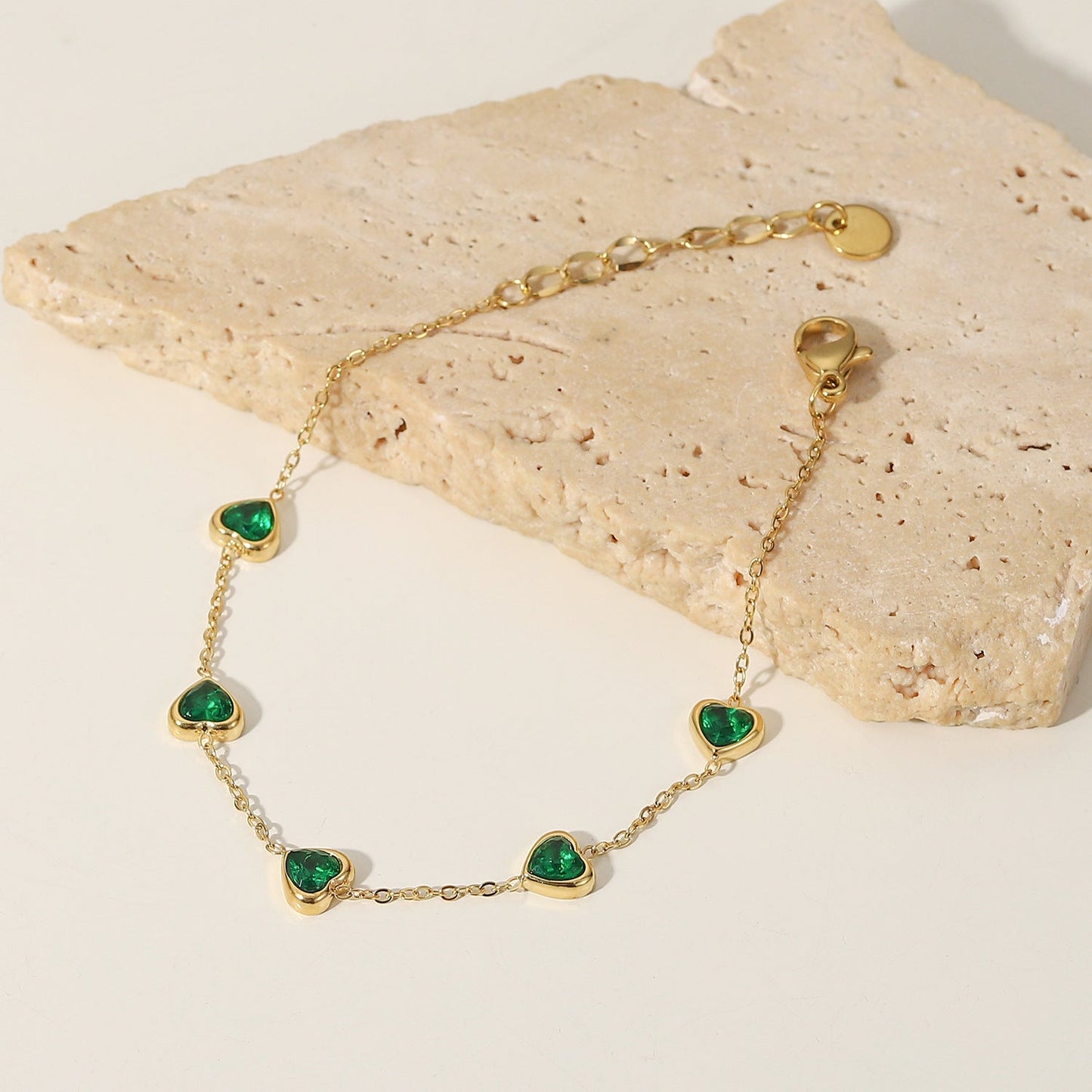 Francia Vert Cœur Bracelet