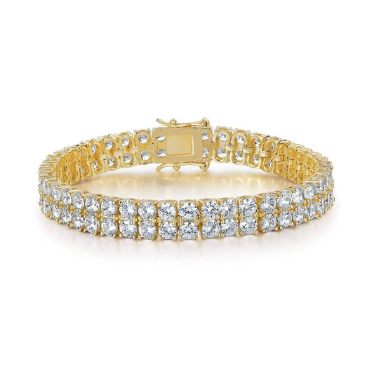 Double Row Bracelet Tennis | Or