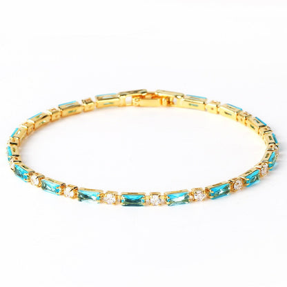 Naturel Turquoise Pierre Bracelet | Or