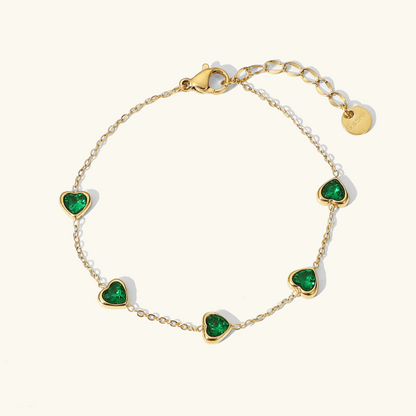 Francia Vert Cœur Bracelet