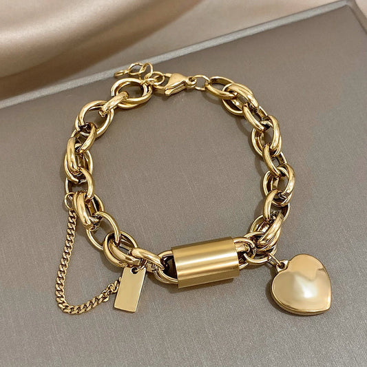 Heartened Chunky Bracelet | Or