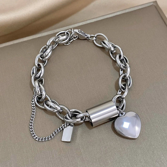 Heartened Chunky Bracelet | Or