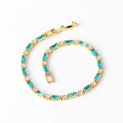 Naturel Turquoise Pierre Bracelet | Or