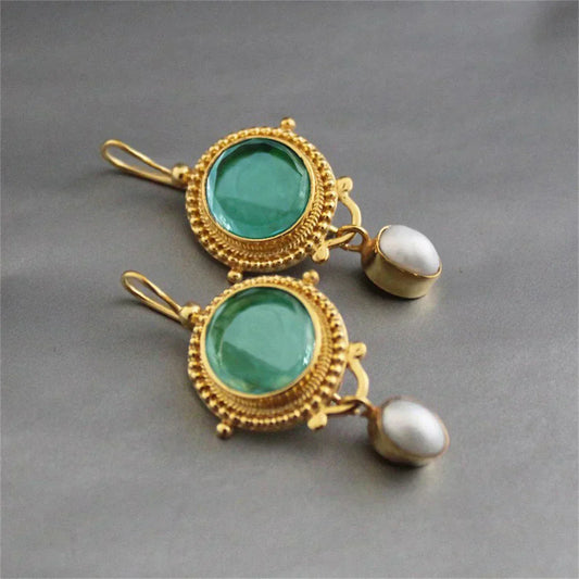 Treasured Turquoise Gem Boucles d'Oreilles