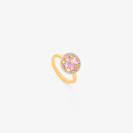Rose Cœur Bloom Bague Tournante | Or