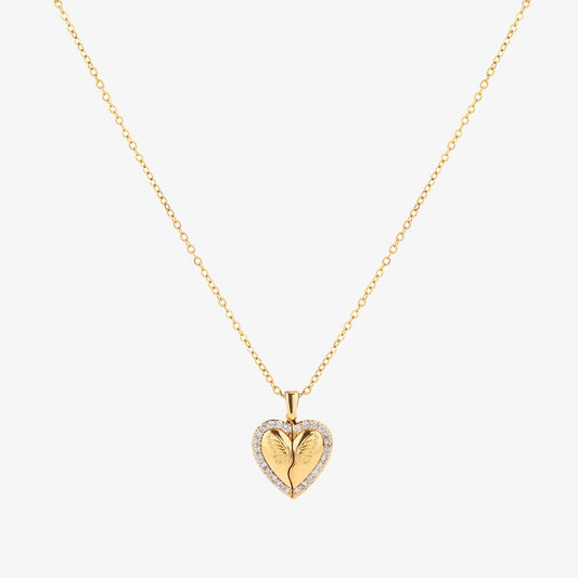Papillon Cœur Collier | Or