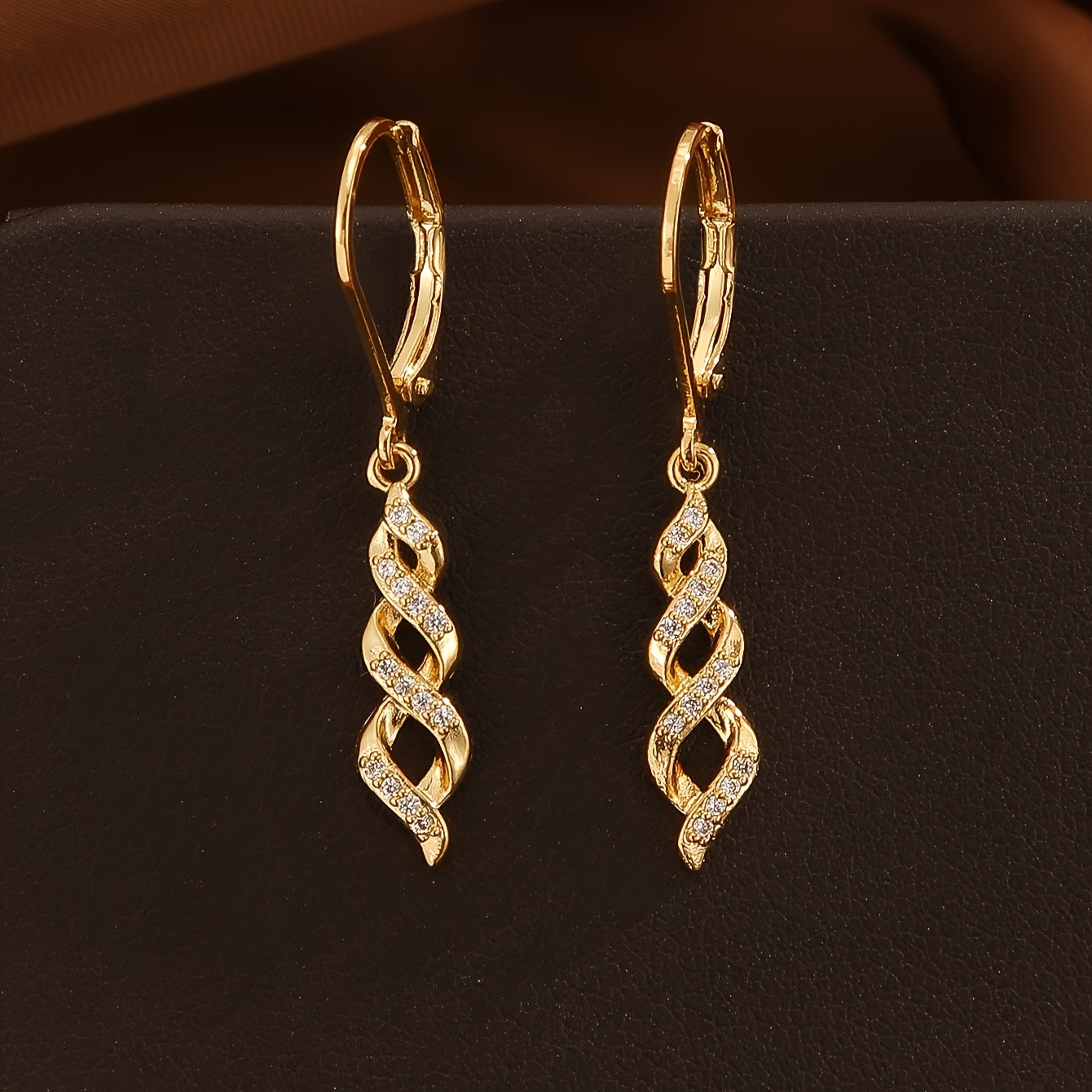 Shimmer Twist Ava Boucles d'Oreilles | Or