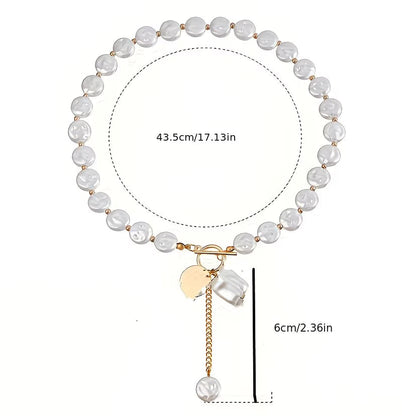 Baroque Perle Toggle Collier