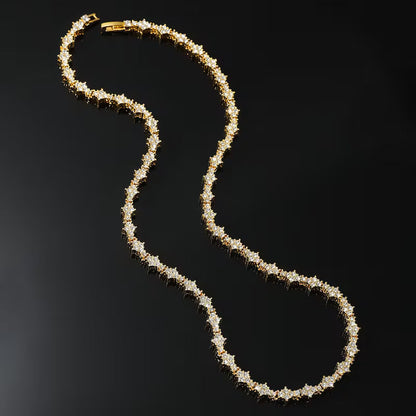 Classique Cluster Collier Tennis | Or