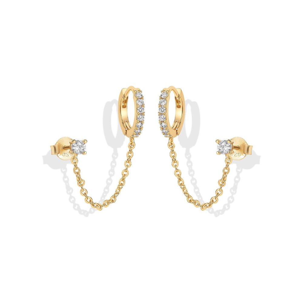Adella Chaîne Boucles d'Oreilles | Or