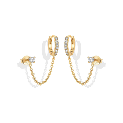 Adella Chaîne Boucles d'Oreilles | Or