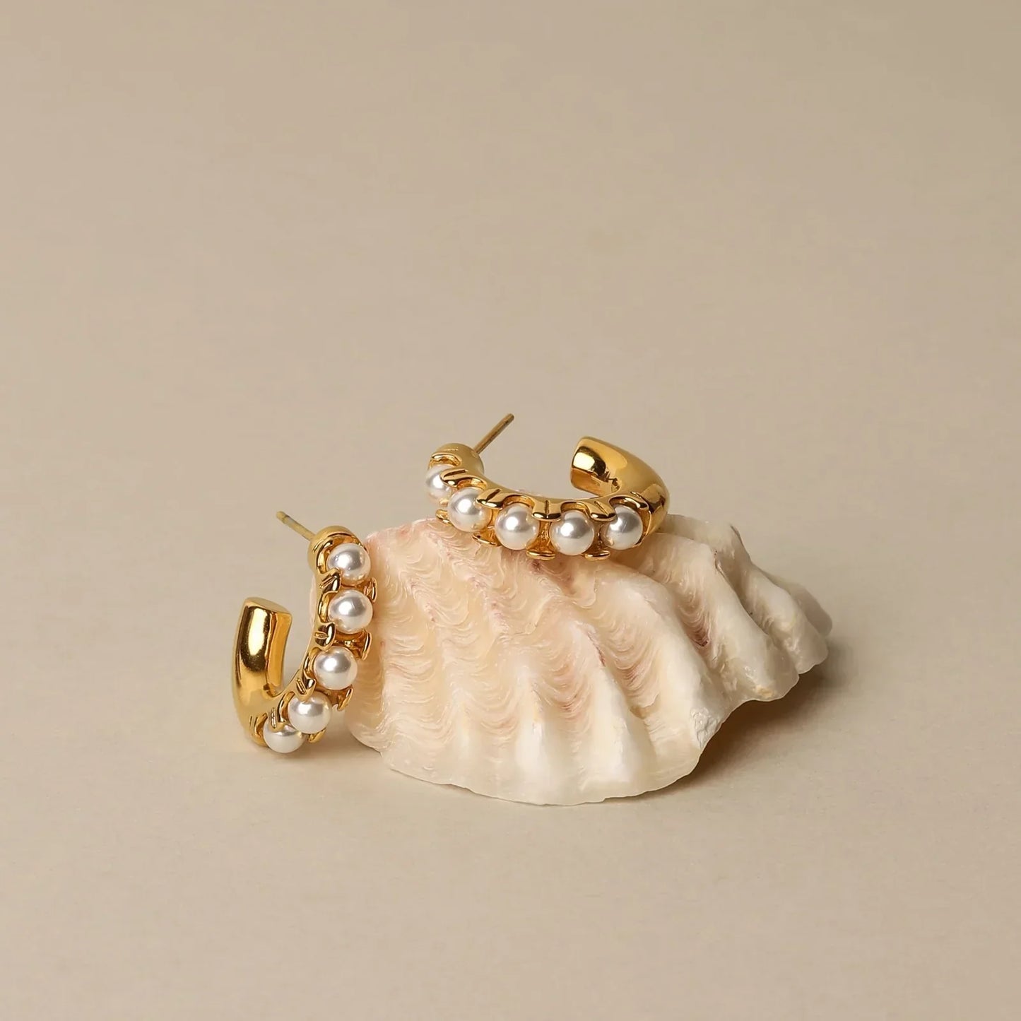 Mother-of-Pearl Breloque Boucles d'Oreilles