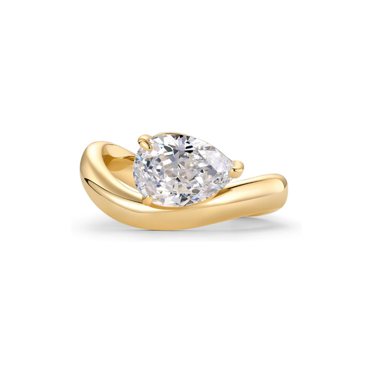 Wavy Promise Bague | Or