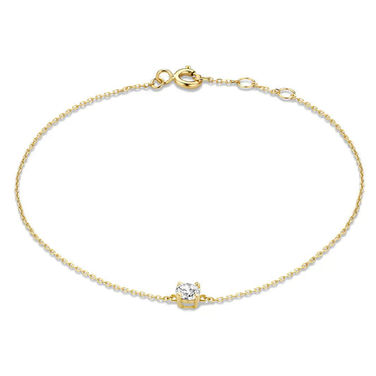 Cléa Moissanite Pierre Bracelet | Or